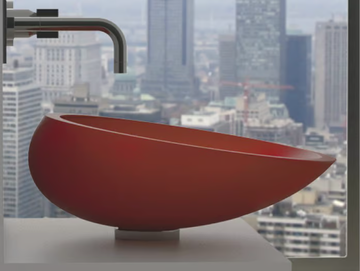 KOOL - Countertop oval Vetro Freddo® washbasin by Glass Design - view 2